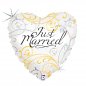 Preview: 1 Stk. Folienballon Just Married Herz 