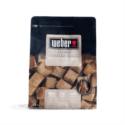 Anzündwürfel - braun, ökologisch, 48 Stück/Packung