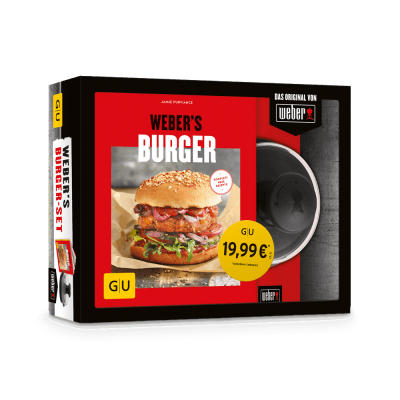 Weber‘s Burger-Set - Burger Buch + große Hamburgerpresse