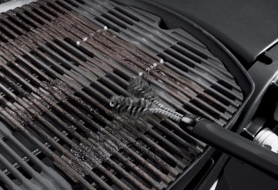 Weber Grillbürste für gusseiserne Oberflächen, mit Edelstahlborsten