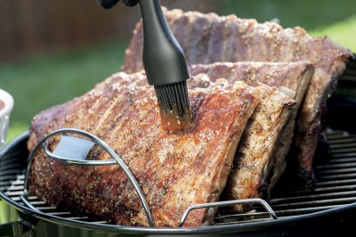 Weber Pinsel mit Silikonborsten, schwarz
