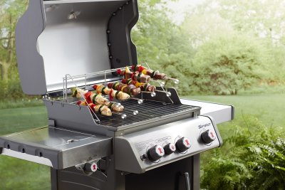 Weber ETCS Edelstahlrost und Spieß-Set, Edelstahl