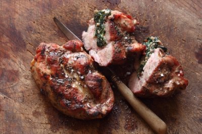 Gefüllte Schweinesteaks