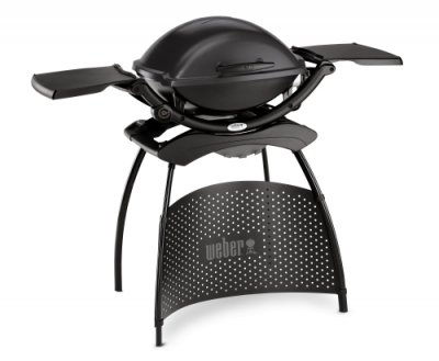 Weber Elektrogrill Q 2400 Stand, Dark Grey m. Seitentischen