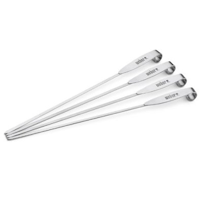 Weber ETCS Spieß-Set, 4 Stück, Edelstahl