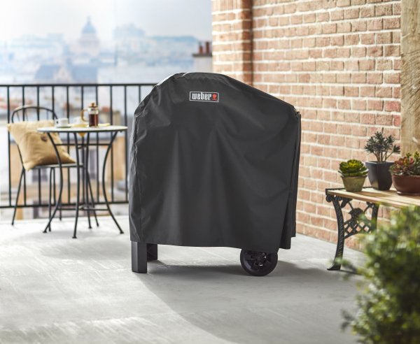 Weber Abdeckhaube Premium für Pulse 1000 / 2000 mit Rollwagen