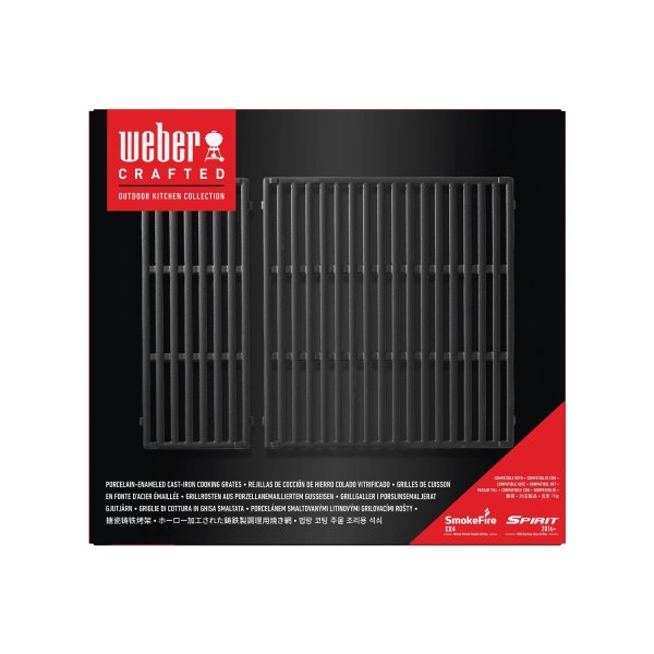 Weber CRAFTED Grillrost aus porzellanemailliert Gusseisen für Spirit 300-Serie