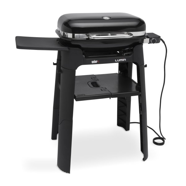 Weber Elektrogrill Lumin mit Stand Black