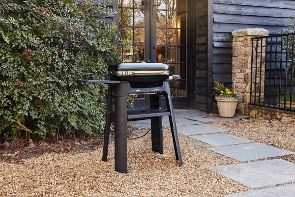 Weber Elektrogrill Lumin mit Stand Black