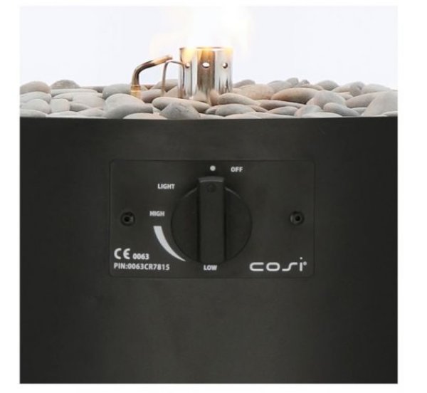 Cosi Fires - Cosiscoop Säule Pillar L schwarz - Versandrückläufer